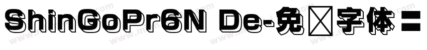 ShinGoPr6N De字体转换
